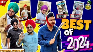 Best of 2024🤣😂 || All Best Comedy Video 🥳 || Purewal Paramjit