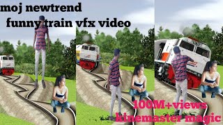 17 November 2020 moj newtrend! funny train vfx video! kinemaster editing video! kinemaster magic
