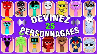 Devinez 25 personnages d'INCREDIBOX SPRUNKI OC | Sonic Exe🦔Simon💛Rose🌹Aqua🥶Tele📞Lily💜Devinez La Voix