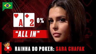 A BLEFADORA MAIS DESTEMIDA DO POKER: Sara Chafak ♠️ Rainhas do Poker ♠️ PokerStars Brasil