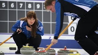 CURLING: CHN-FIN WCF World Mixed Doubles Chp 2015 - Group B