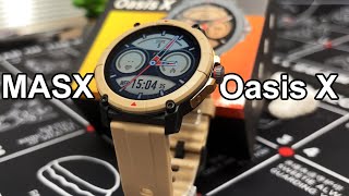 O Masx Oasis X tem essa pegada militar, é bem leve e não incomoda nada no pulso. #smartwatch