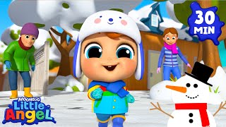 🔥Learn Season! Summer And Winter❄️ | Little Angel 😇 | Kids Learn! | Nursery Rhymes | Sing Along