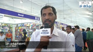 38th Book Fair 2015 | Na Muthukumar | Charu Niveditha | Vennila | Tamil The Hindu