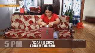 DD News Mizoram - Zoram Thlirna | 12 April 2024 | 5:00 PM