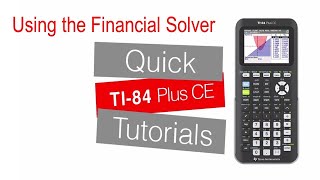 Using the Finance Solver APP | TI-84 Plus CE | Getting Started Series - Calculator Home Screen
