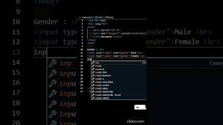 Radio Button using HTML. #coding #webdesign #html #viral #shorts #frontendcourse
