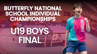 Butterfly National School Individual Championships 2024 | U19 Boys