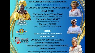 CHAT with EXECS of The MANYU WOMEN'S ASSOCIATION (MOHWA) GLOBAL, USA.