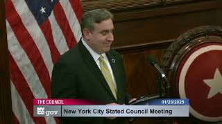 01/23/2025 14:21 New York City Council Video  City Hall Chambers  250123 142124