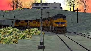 Open Rails - UP Mojave Subdivision | Tehachapi Pass | UPS Z Train (Mojave - Bakersfield)