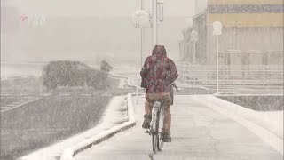 山地・平地ともに大雪のおそれ　九州道など一部通行止め