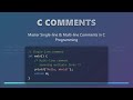 C Programming Comments: Beginner's Guide to Readable Code 🚀