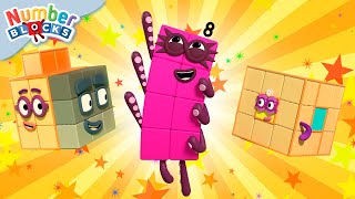 Super Número Ocho! 🦸 8 Mejores momentos | Episodios completos | Numberblocks en español