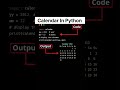 Learn how to generate monthly calendar in Python with just a few line of code! @Apnacode07  
