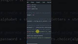 Python Tutorial: How to Create a Random Password Generator #beginnerfriendly #coding
