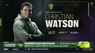 NDSU Football: Packers Select WR Christian Watson 34th Overall in 2022 Draft