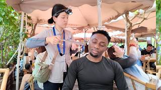 $10 Chinese Street Massage & Ear Picking Made Me See STARS 💫😵‍💫