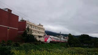 20150307 16:39 下行普悠瑪列車通過頭城火車站南邊平交道4K錄影