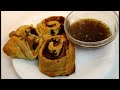 french dip crescent pinwheels with au jus for dipping