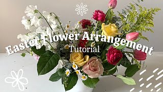 Tutorial til påske blomsterarrangement | Sådan laver du en blomst midtpunkt til påske/forår