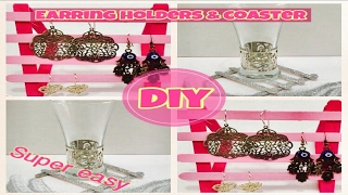 DIY Earring Holders and Coasters, fast and easy!!!