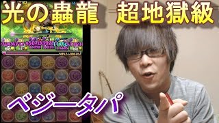 〔パズドラ〕光の蟲龍　超地獄級　ベジータパ