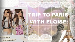 TRIP TO PARIS WITH @EllieJellieEloise #roblox || berrie avenue rp || part 1