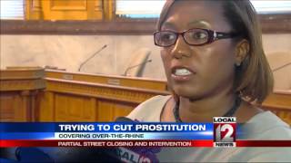 Partial street closing and intervention to cut prostitution