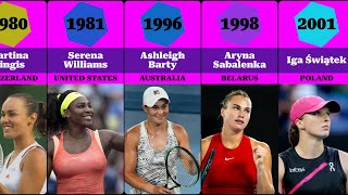 From Sharapova to Swiatek: A Historical Look at Top Female Tennis Players Born Each Year