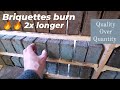 Briquettes Improved method - Sawdust Briquettes with Coffee grounds mix. #briquettes