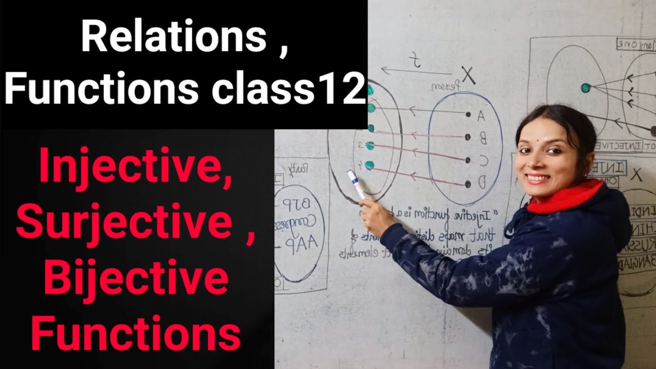 Relation And Functions Class12|| One One , On To , Injective/surjective ...