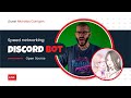 Discord bot with Slash commands to make speed networking bot javascript / typescript