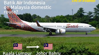 Trying Batik Air for the first time... :D | Kuala Lumpur to Johor Bahru |