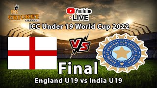 🔴ENGLAND U19 vs  INDIA U19 World Cup 2022 Final Match Live Streaming | IND vs ENG U19 WC FINAL | RPS