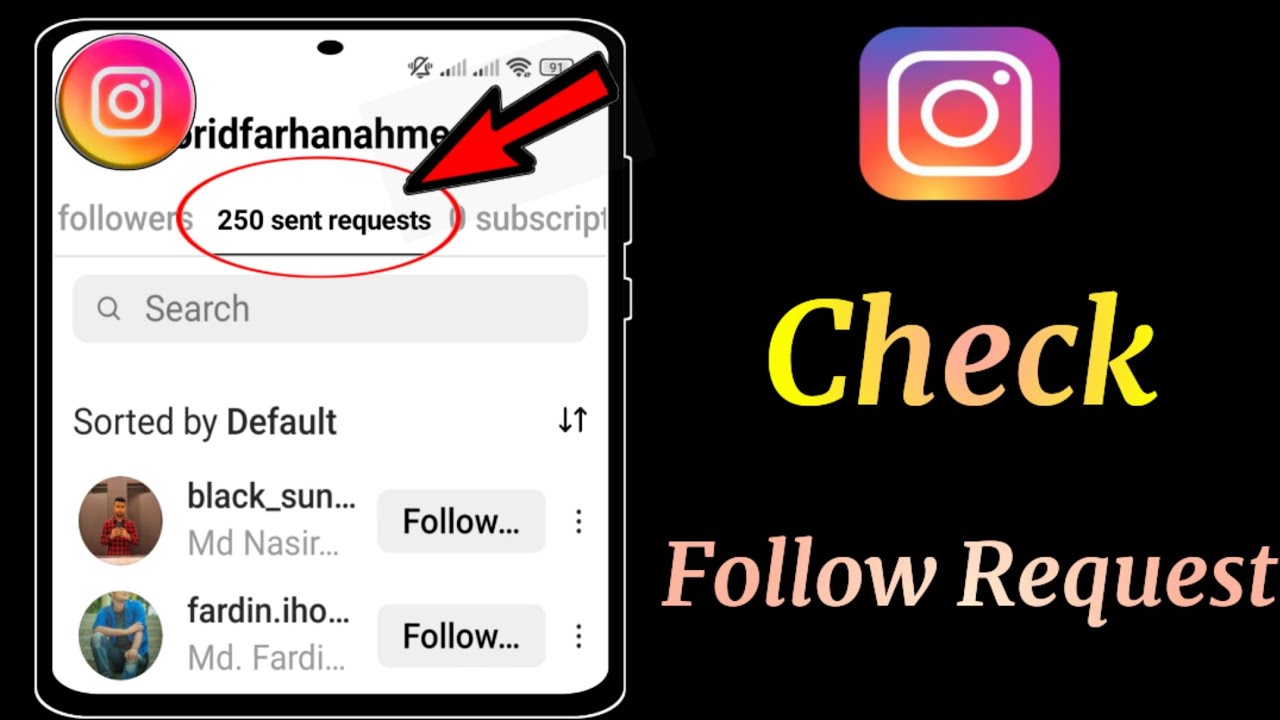 How To Check Follow Request Sent On Instagram 2024 / How To Check Sent ...