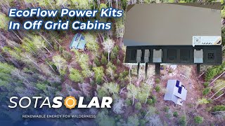 Eco Flow Power Kit in off Grid Cabin