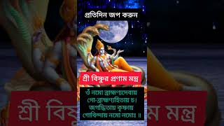 শ্রী বিষ্ণুর প্রণাম মন্ত্র | প্রতিদিন জপ করুন #reels #bishnu #বিষ্ণু #montro #মন্ত্র #মহামন্ত্র