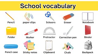 MASTER Your School Vocabulary with These Essential Objects!