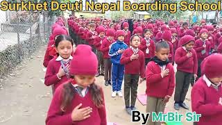 Morning Assembly-2081 , Surkhet Deuti Nepali Boarding School . #video ,  #school National anthem.