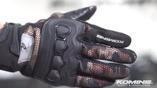 KOMINE コミネ 商品紹介 GK-2153 フローティング構造のナックルプロテクターが有効に作用するメッシュグローブ