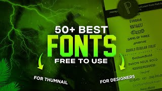 Top 50 Gaming Font Pack For Free Best Gaming Fonts For Thumbnail