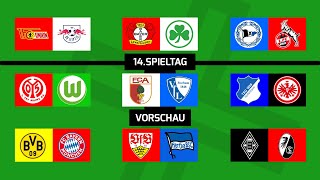 Bundesliga: 14.Spieltag - Vorschau I Saison 2021/22