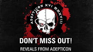 Something BIG is coming! AdeptiCon Games Workshop Studio Preview!