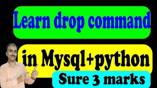 How to use drop command in python to drop the table in mysql in hindi @COMPUTEREXCELSOLUTION #sql