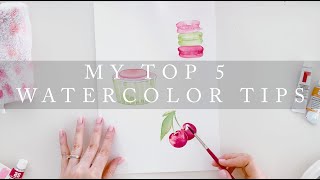 My Top Five Watercolor Tips: by Kerrie Hess Fashion Illustrator and Artist