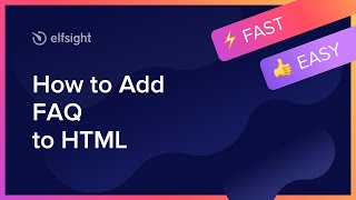 How to Add FAQ to HTML