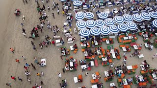 LABADI BEACH-GHANA-4K DRONE FOOTAGE 🥳😃🇬🇭 🏊🏝🏖🌊🌤