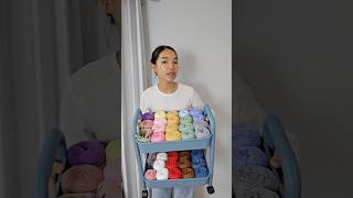 Got a rolling cart for organising the yarn 🧶😅 #shorts #crochet | Chenda DIY