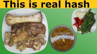 Khash is the most delicious soup  How to cook real tasty khash